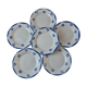 Set of 6 flat plates Digoin Sarreguemines model France