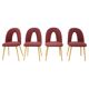 1960s Antonin Suman set of four dining chairs, Czechoslovakia
