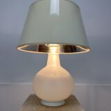 Opaline lamp from the 70s by Verre Lumière
