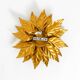 Rare large gold-plated Hans Kögl Florentine-style ceiling or wall lamp from