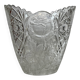 Vase vintage en verre moulé