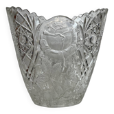 Vintage molded glass vase