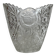 Vase vintage en verre moulé