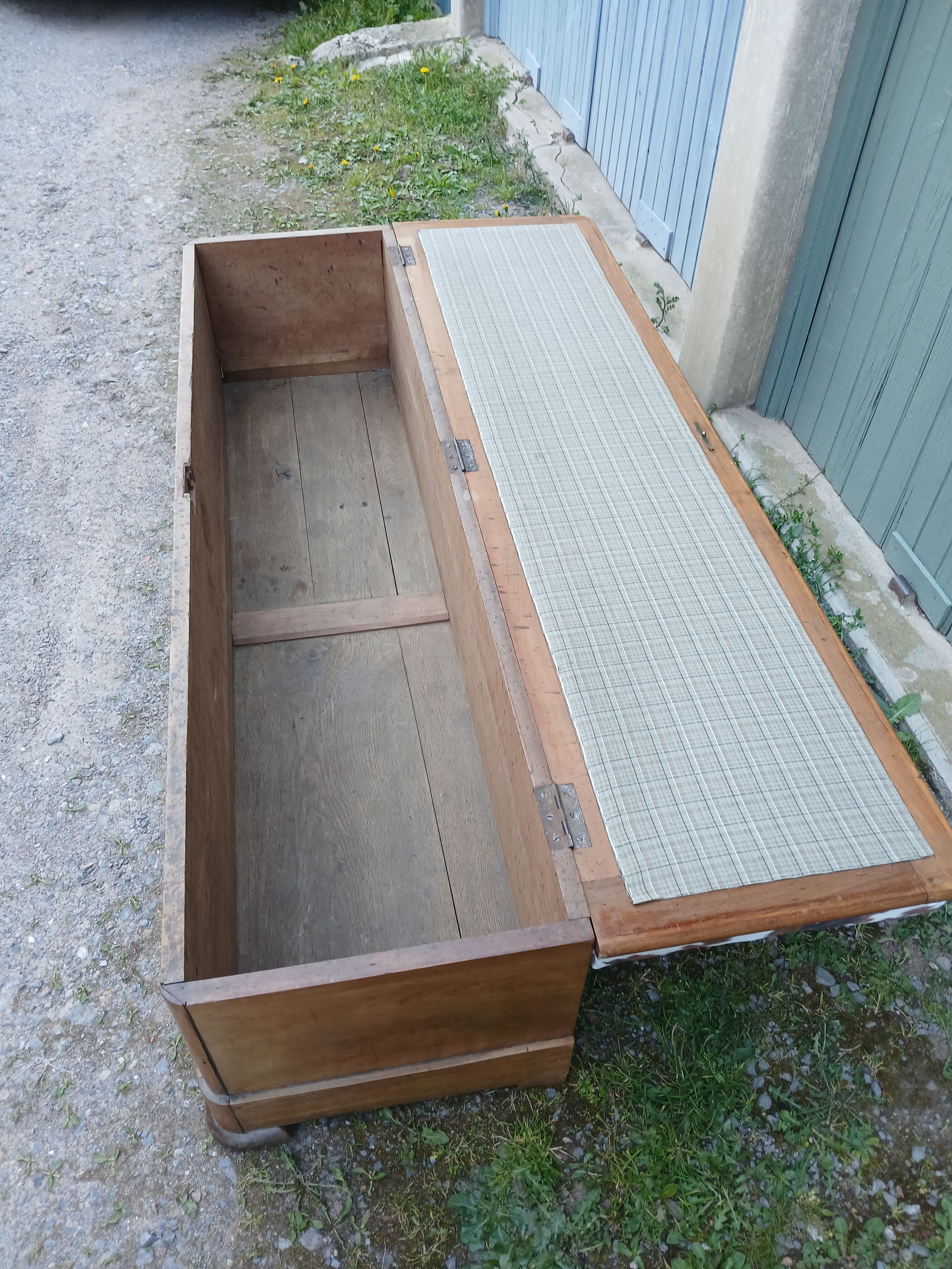 Revisited antique wooden chest