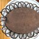 Vintage rattan mirror 60s