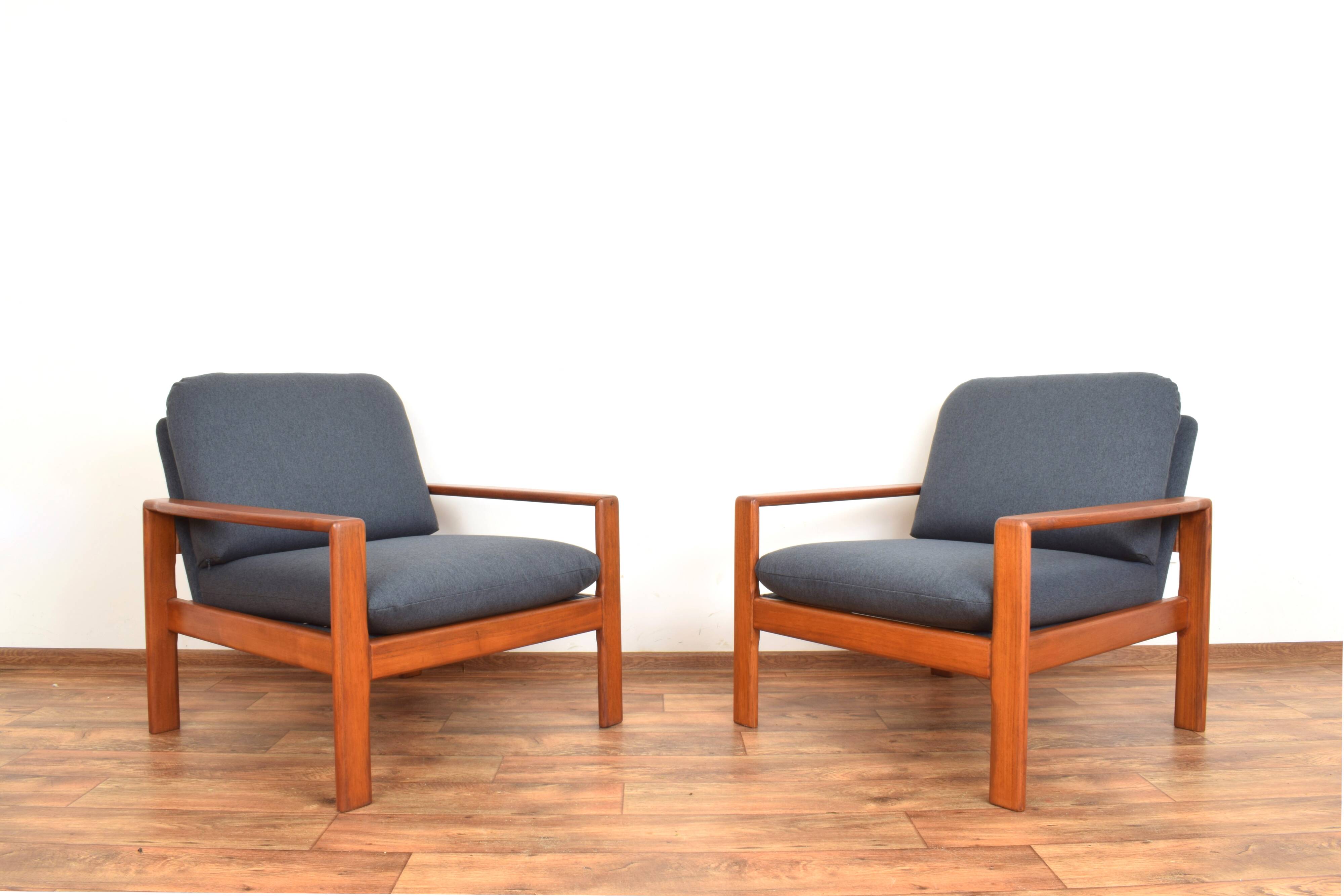 Mid-Century Danish Teak Armchairs, 1970s, Set of 2