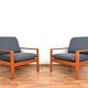 Mid-Century Danish Teak Armchairs, 1970s, Set of 2