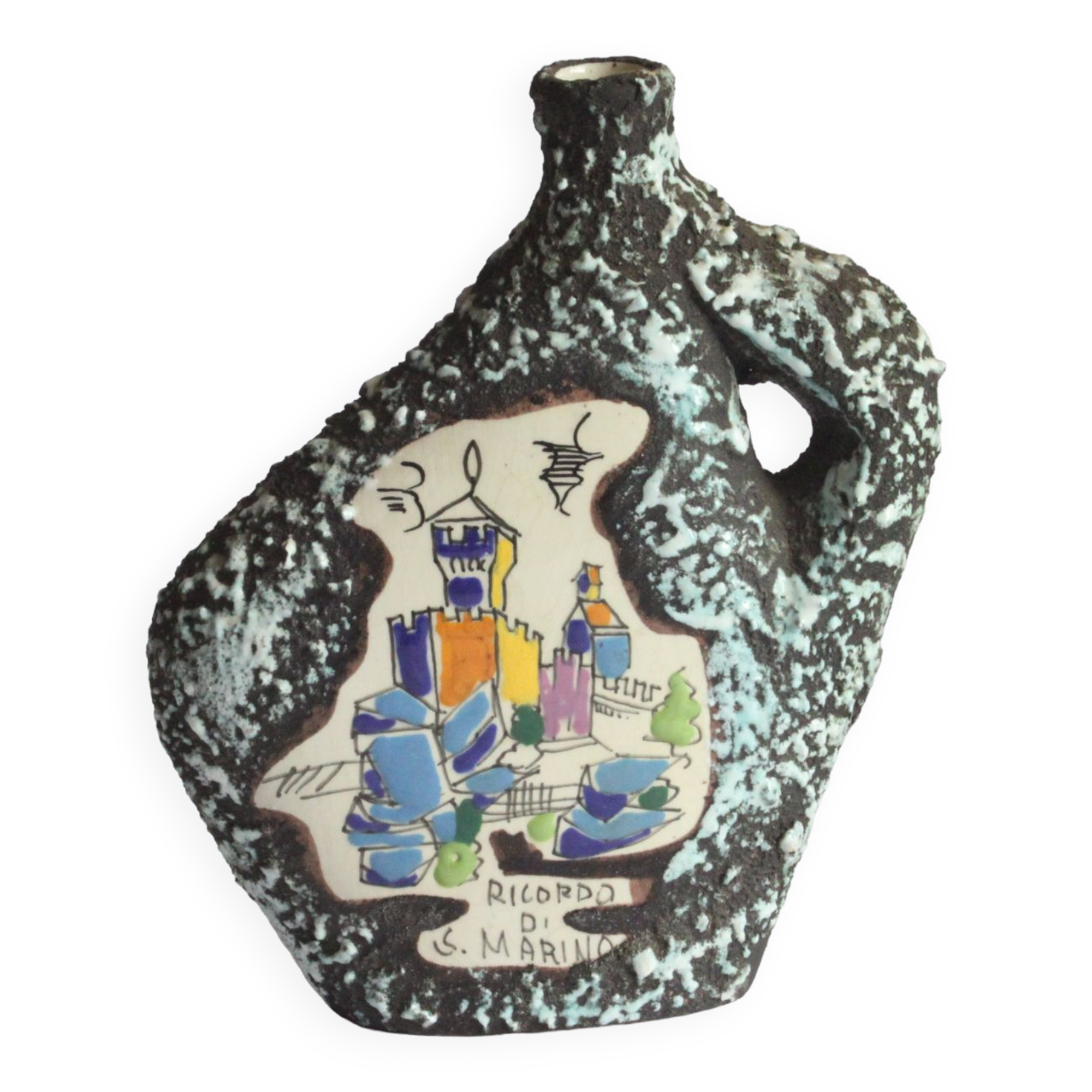 Ricordo Di San Marino Lava Vase By Marmaca 1950S