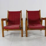 Set of two dutch design unique pair of armchairs by Hein Stolle