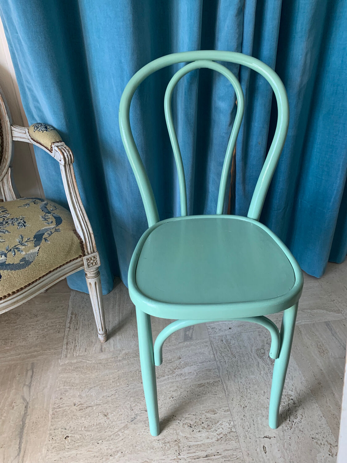 Green bistro chair