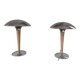 Paire de lampes champignon (dit paquebot ) vintage 1980