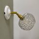 Vintage moulded glass globe wall light