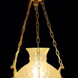 Neo-Louis XV style chandelier - Brass and blown glass