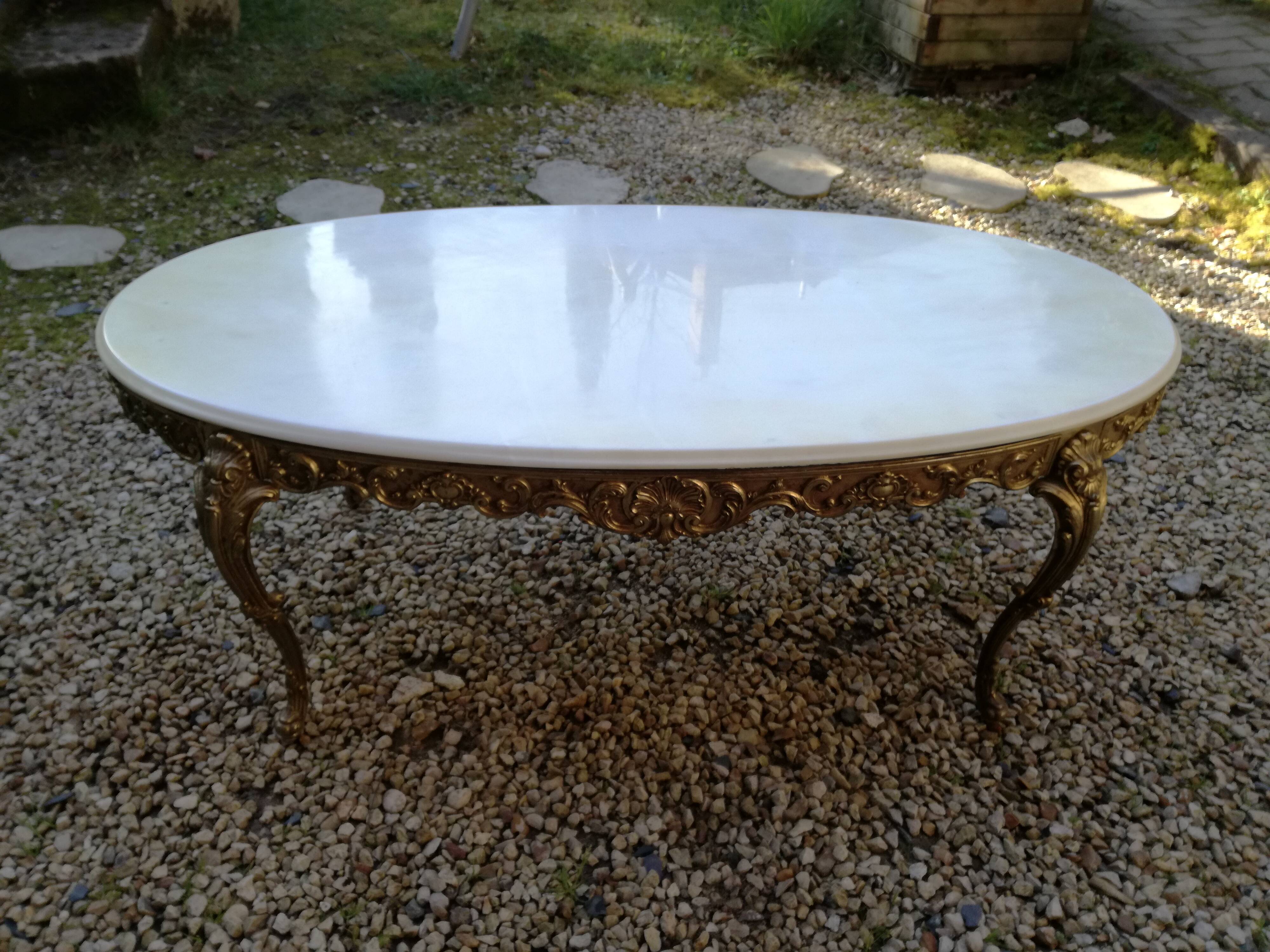 Louis XV mabre coffee table