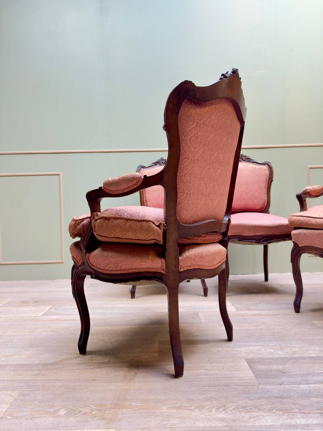 Louis XV Style Mahogany Living Room Furniture XIX Eme Century