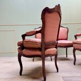 Louis XV Style Mahogany Living Room Furniture XIX Eme Century