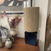 Ceramic lamp and rope 70s