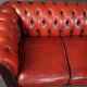 Chesterfield sofa 3 places in cowhide leather