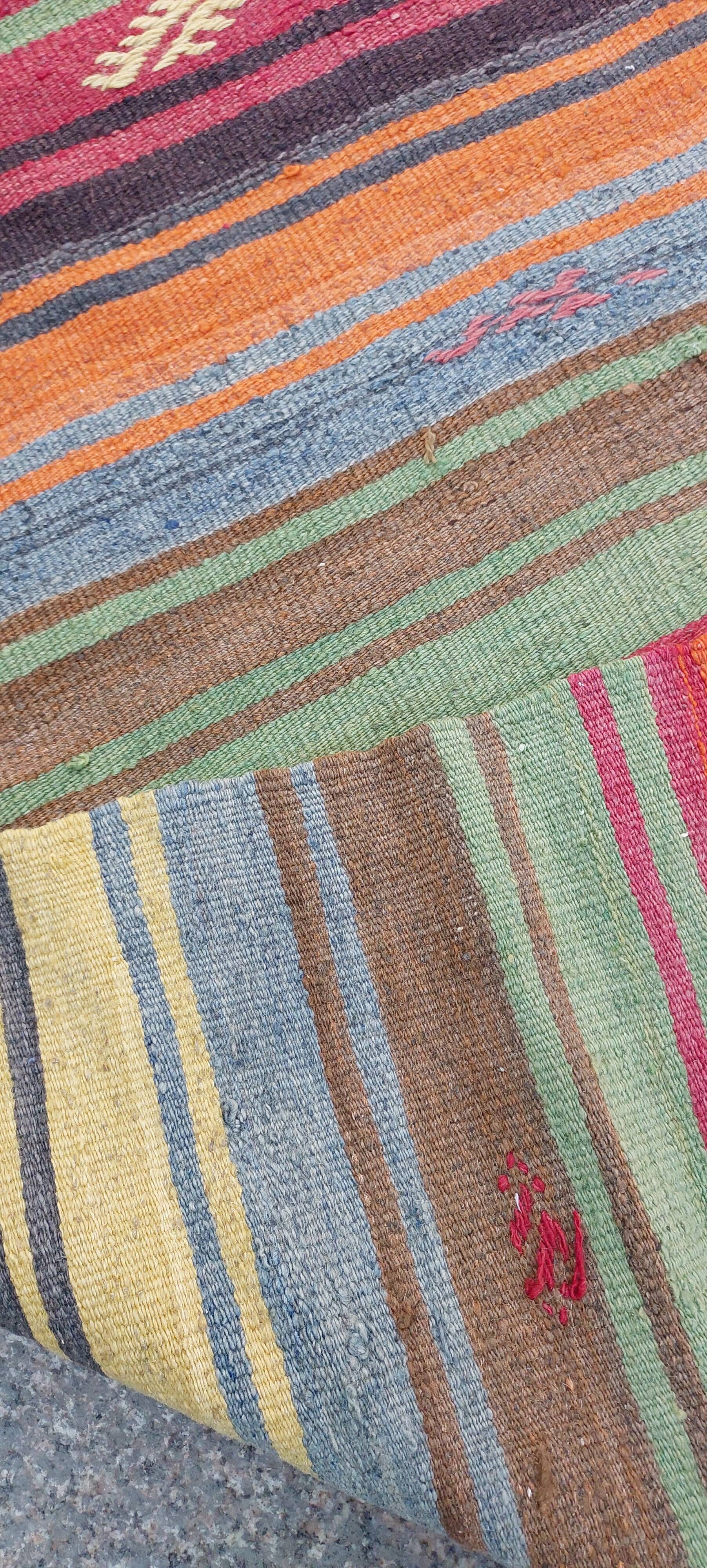 Turkish kilim rug,242x160 cm,myk-1575.