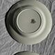 Set of 2 dessert plates with gold trim Gien Quimper D19