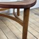 Tricester coffee table by Nathan in teak and glass 1970