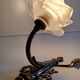 Art Nouveau wall light in bronze and glass paste - early 20th century
