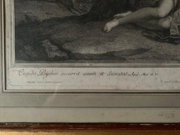 Antoine Coypel, Love and Psyche, engraving by Jean Audran, eighteenth century