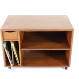 Meuble audio vintage Dyrlund en teck 'Glämmel'