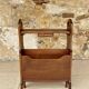 Vintage side table with magazine rack, 1960s
