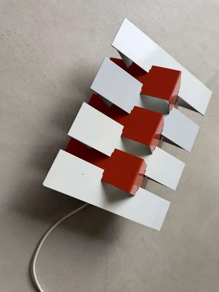 Anvia wall lamp Hoogervorst white orange 60s