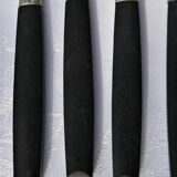 12 dessert knives hors d'oeuvre cheese- handle ebène