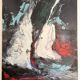 Ancien tableau, huile sur toile contemporaine Cécile Chourlet