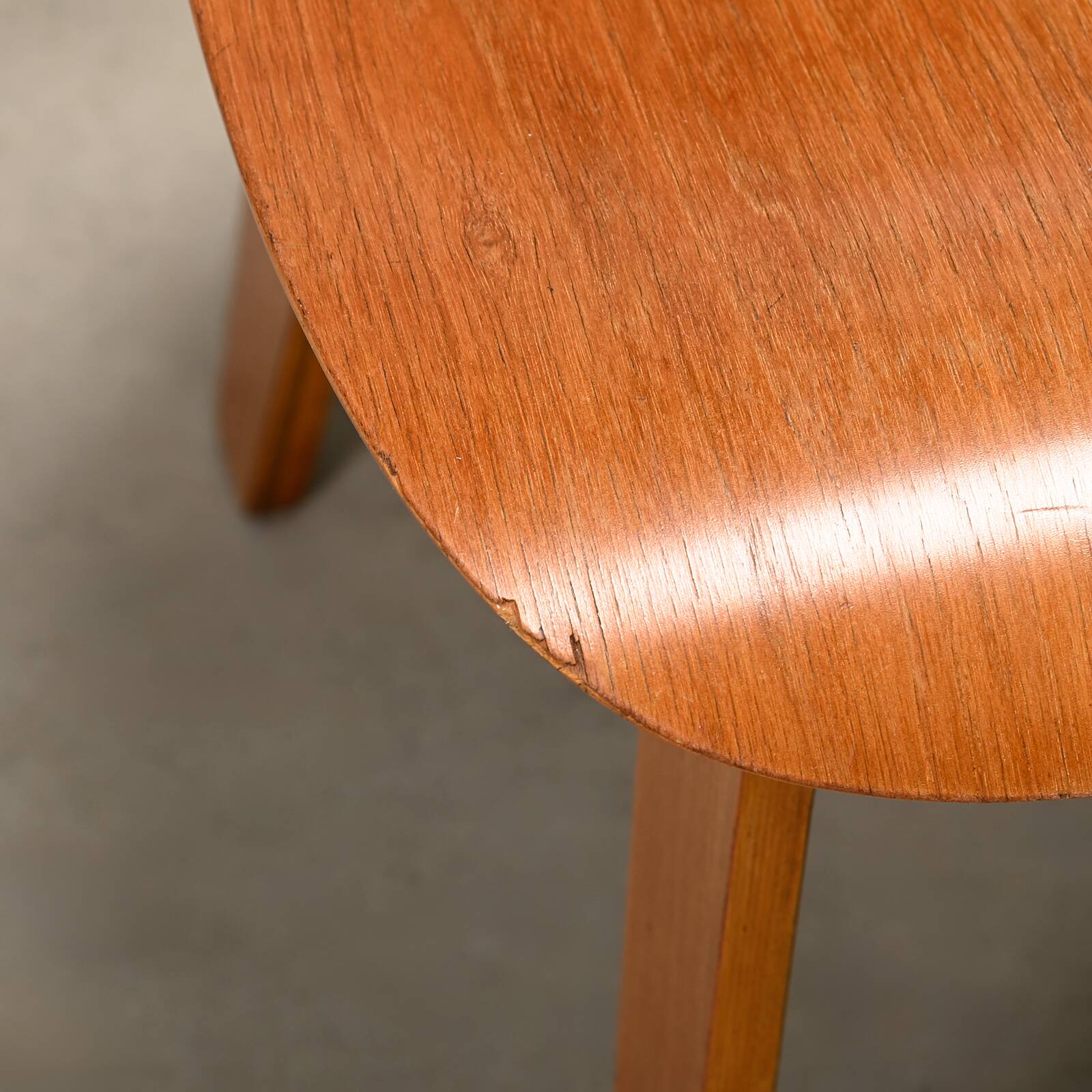 Charles and Ray Eames Early DCW Walnut Plywood Dining Chairs Herman Miller