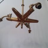 3-branch gargoyle chandelier