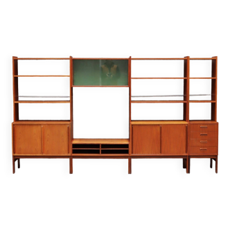 Bibliothèque scandinave modulable années 60