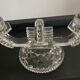 Art deco chandelier in molded glass