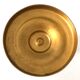 Old golden brass candle holder