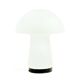 Grande lampe de table en verre opalin champignon de l'ère spatiale de Limburg, années 1960/1970