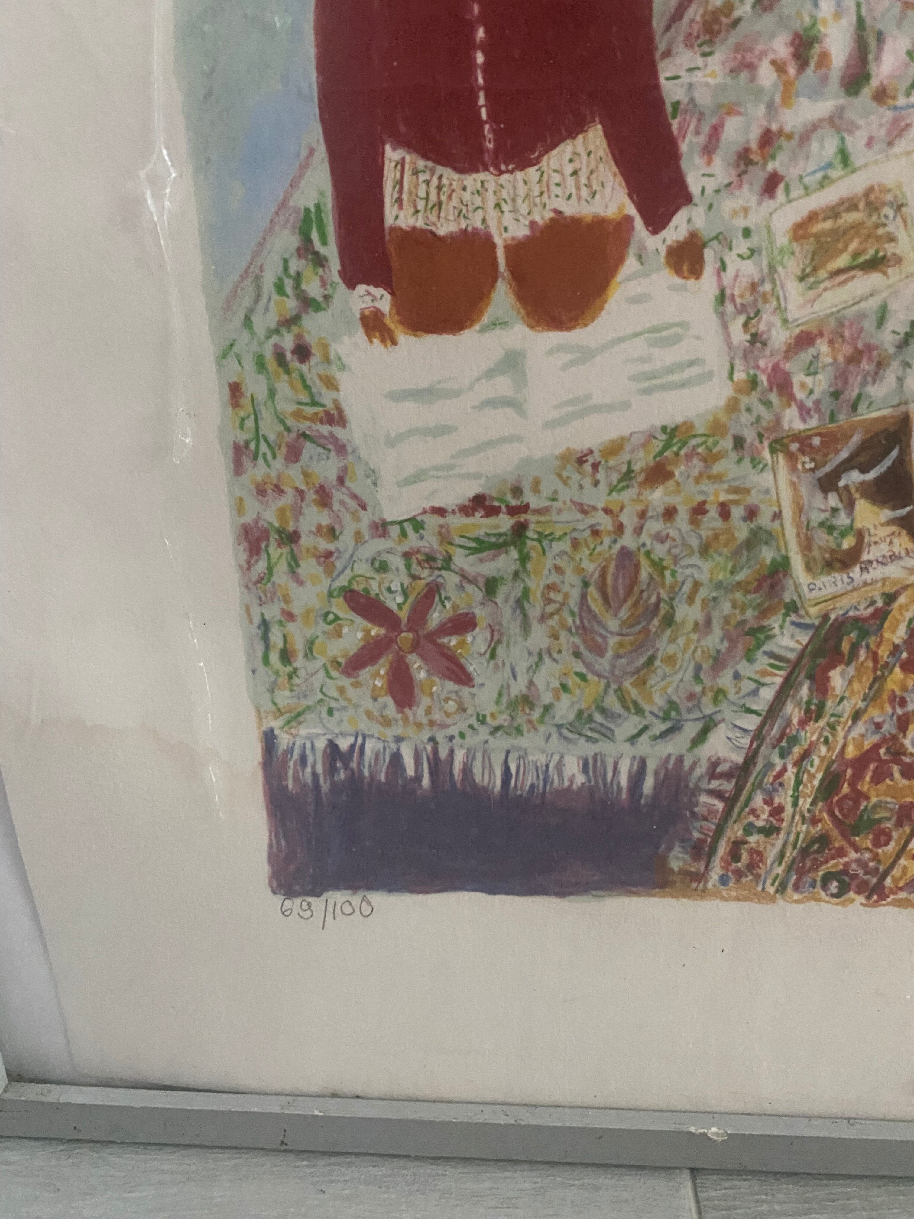 Numbered and signed lithograph by Renée Halpern.