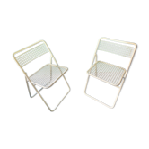 Series of 2 folding chairs signed Ému Italien