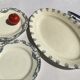 9 flat plates Terre de Fer Salins marine décor Yvonne