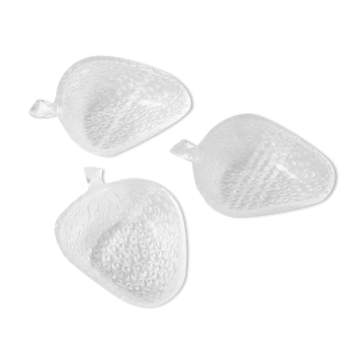 Vintage strawberry-shaped cups