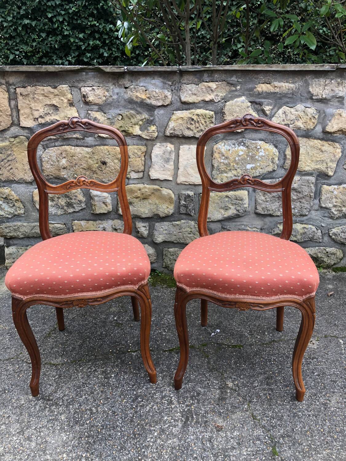 Pair of antique bedroom chairs