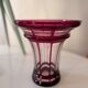 Baccarat vase in dark pink crystal