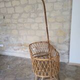 Rattan and wicker cradle