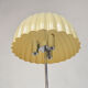 Floor lamp metal and yellow plastic, 1960