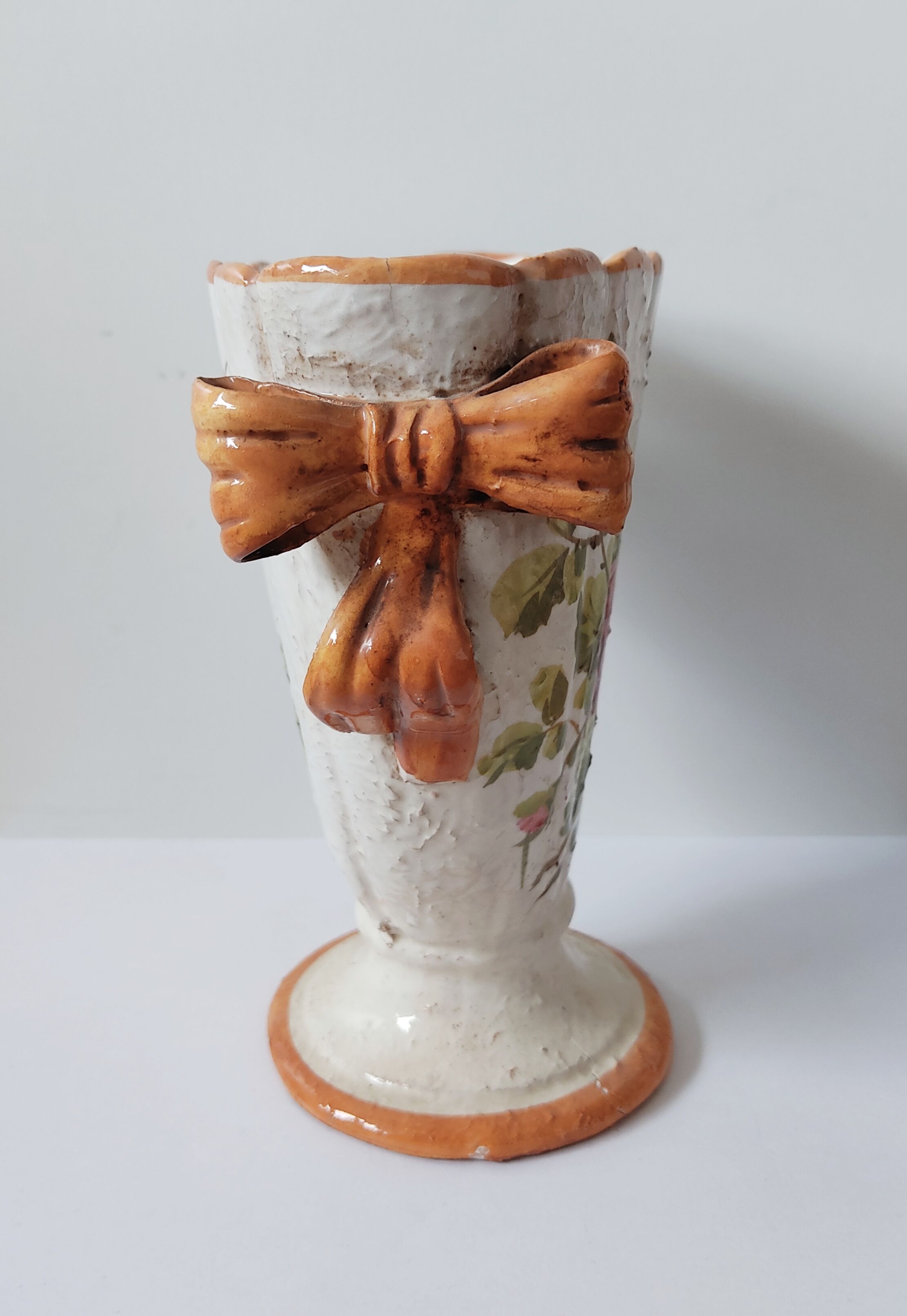 Vase vintage en faïence italienne