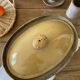 Antique glazed earthenware terrine