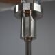 Machine Age Nickel-Plated 4-Flamming Chandelier, 1920s