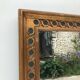 Rectangular mirror in gilded wood